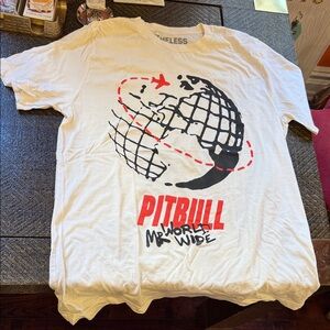 Pitbull Mr. Worldwide White T-Shirt